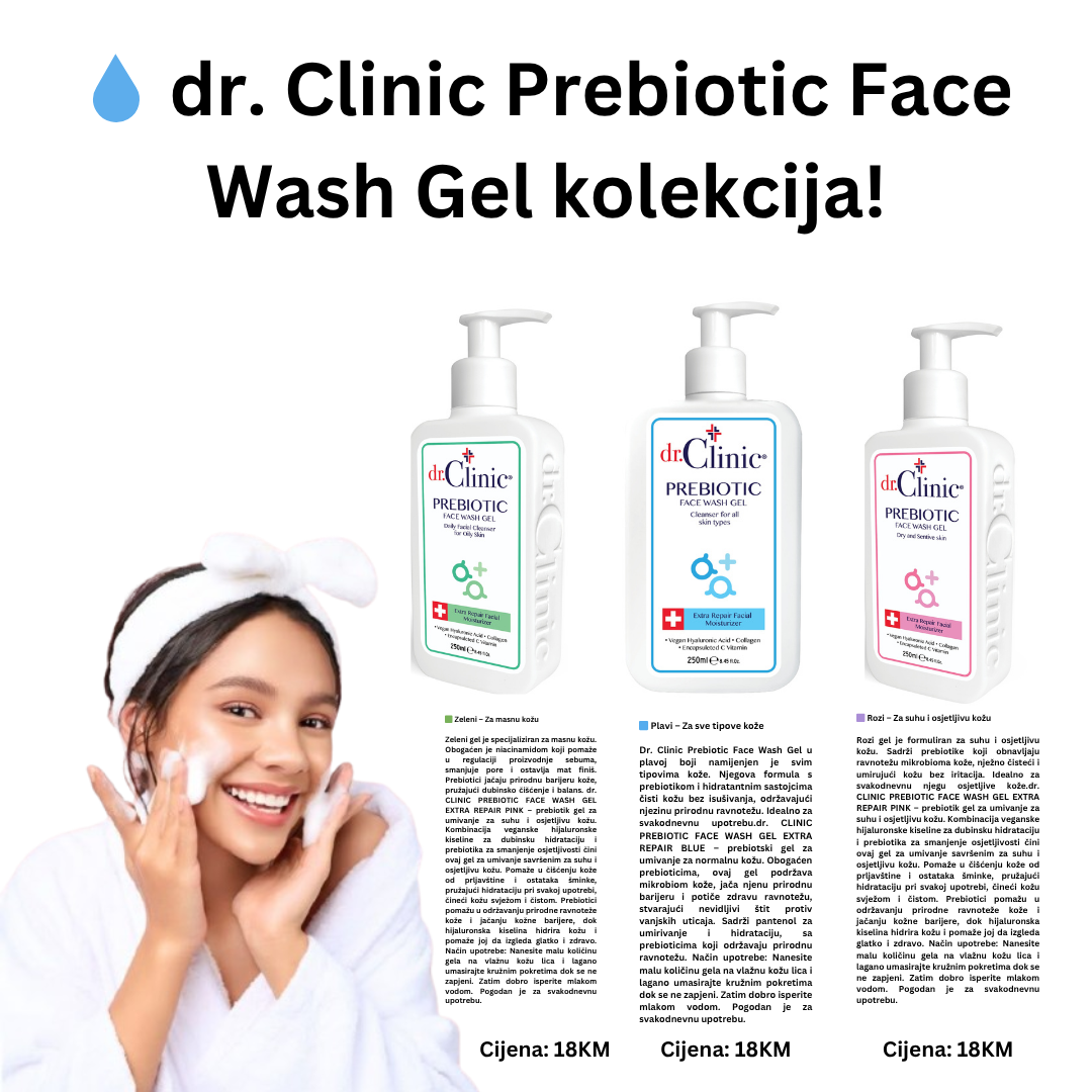 dr. CLINIC PREBIOTIC FACE WASH GEL EXTRA REPAIR GREEN